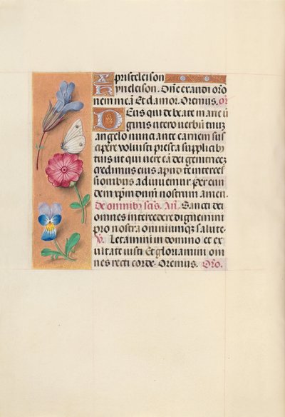 Hours of Queen Isabella the Catholic, Queen of Spain: Fol. 124v, c. 1500. av Master of the First Prayerbook of Maximillian