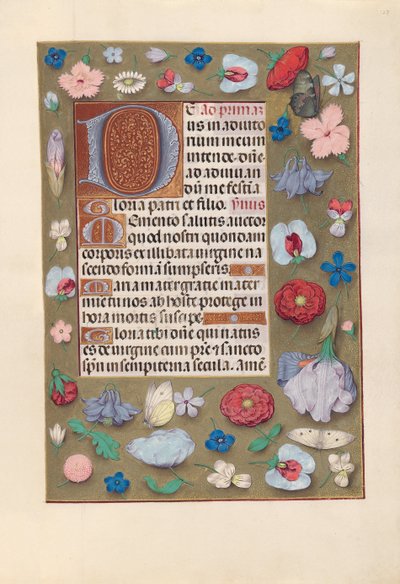Hours of Queen Isabella the Catholic, Queen of Spain: Fol. 127r, c. 1500. av Master of the First Prayerbook of Maximillian