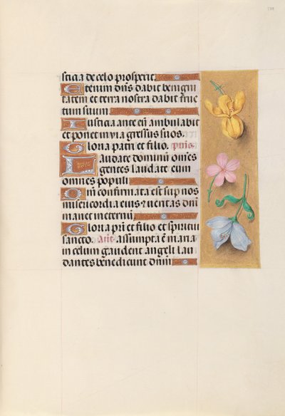 Hours of Queen Isabella the Catholic, Queen of Spain: Fol. 129r, c. 1500. av Master of the First Prayerbook of Maximillian