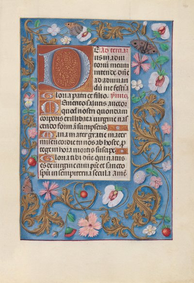 Hours of Queen Isabella the Catholic, Queen of Spain: Fol. 132r, c. 1500. av Master of the First Prayerbook of Maximillian