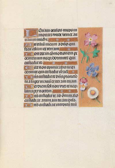 Hours of Queen Isabella the Catholic, Queen of Spain: Fol. 133r, c. 1500. av Master of the First Prayerbook of Maximillian