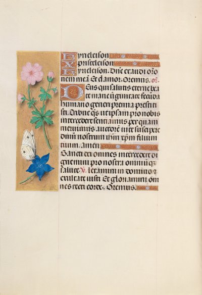 Hours of Queen Isabella the Catholic, Queen of Spain: Fol. 134v, c. 1500. av Master of the First Prayerbook of Maximillian