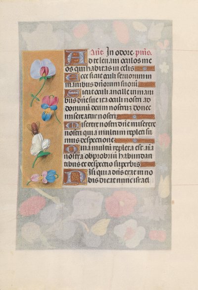 Hours of Queen Isabella the Catholic, Queen of Spain: Fol. 137v, c. 1500. av Master of the First Prayerbook of Maximillian
