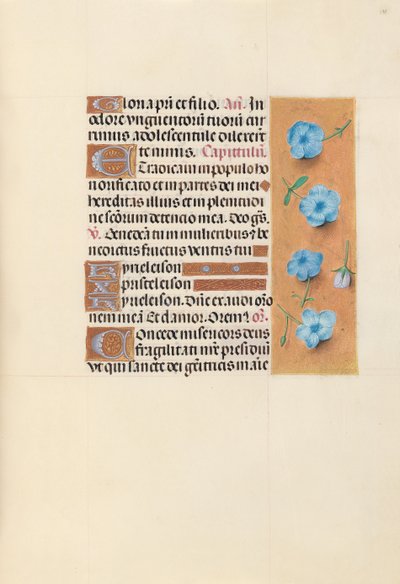 Hours of Queen Isabella the Catholic, Queen of Spain: Fol. 139r, c. 1500. av Master of the First Prayerbook of Maximillian