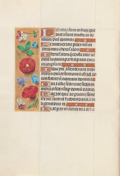 Hours of Queen Isabella the Catholic, Queen of Spain: Fol. 148v, c. 1500. av Master of the First Prayerbook of Maximillian