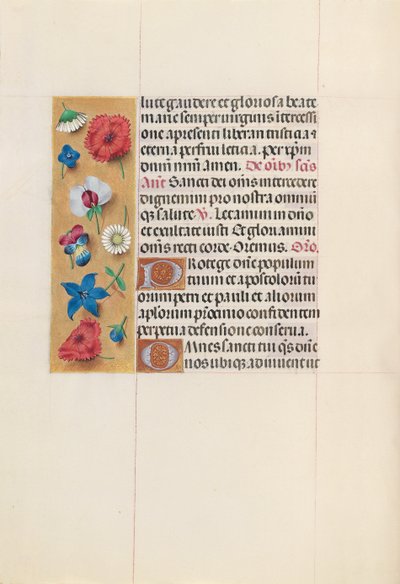 Hours of Queen Isabella the Catholic, Queen of Spain: Fol. 152v, c. 1500. av Master of the First Prayerbook of Maximillian