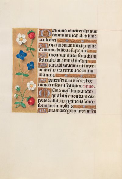 Hours of Queen Isabella the Catholic, Queen of Spain: Fol. 156v, c. 1500. av Master of the First Prayerbook of Maximillian