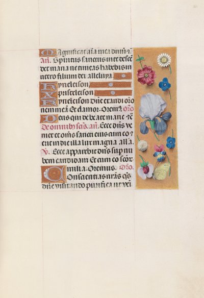 Hours of Queen Isabella the Catholic, Queen of Spain: Fol. 161r, c. 1500. av Master of the First Prayerbook of Maximillian