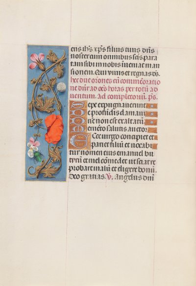 Hours of Queen Isabella the Catholic, Queen of Spain: Fol. 161v, c. 1500. av Master of the First Prayerbook of Maximillian
