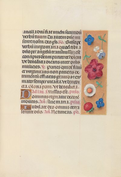 Hours of Queen Isabella the Catholic, Queen of Spain: Fol. 164r, c. 1500. av Master of the First Prayerbook of Maximillian