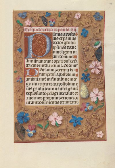 Hours of Queen Isabella the Catholic, Queen of Spain: Fol. 174r, c. 1500. av Master of the First Prayerbook of Maximillian