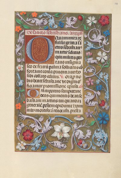 Hours of Queen Isabella the Catholic, Queen of Spain: Fol. 178r, ca. 1500. av Master of the First Prayerbook of Maximillian