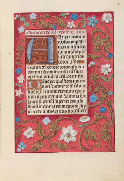 Hours of Queen Isabella the Catholic, Queen of Spain: Fol. 180r, c. 1500. av Master of the First Prayerbook of Maximillian