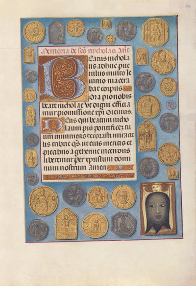 Hours of Queen Isabella the Catholic, Queen of Spain: Fol. 184r, ca. 1500. av Master of the First Prayerbook of Maximillian