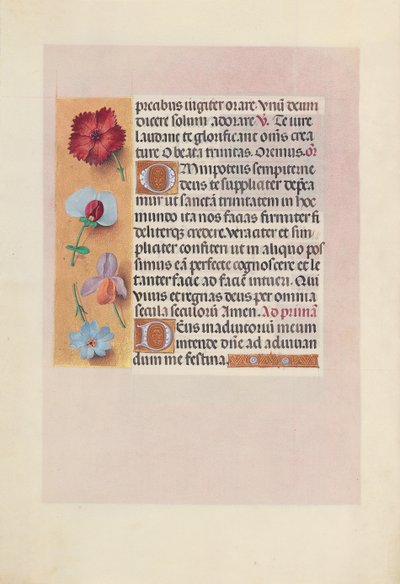 Hours of Queen Isabella the Catholic, Queen of Spain: Fol. 18v, c. 1500. av Master of the First Prayerbook of Maximillian