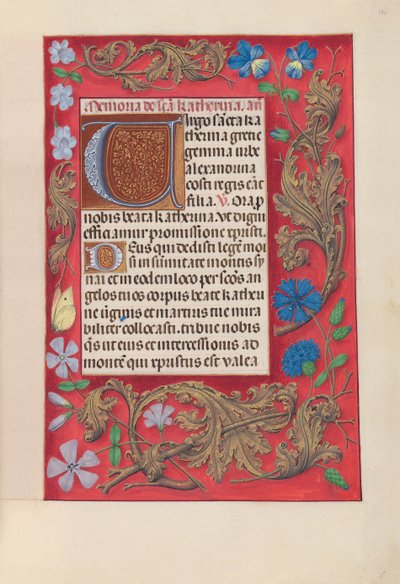 Hours of Queen Isabella the Catholic, Queen of Spain: Fol. 190r, ca. 1500. av Master of the First Prayerbook of Maximillian