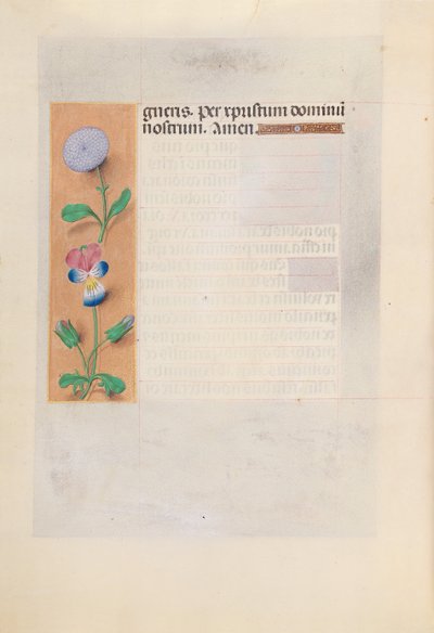 Hours of Queen Isabella the Catholic, Queen of Spain: Fol. 196v, c. 1500. av Master of the First Prayerbook of Maximillian