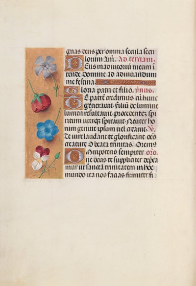 Hours of Queen Isabella the Catholic, Queen of Spain: Fol. 19v, c. 1500. av Master of the First Prayerbook of Maximillian