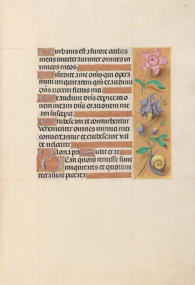 Hours of Queen Isabella the Catholic, Queen of Spain: Fol. 201r, c. 1500. av Master of the First Prayerbook of Maximillian
