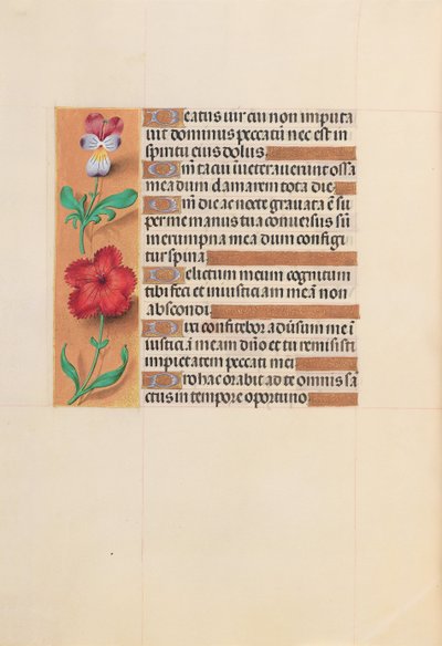 Hours of Queen Isabella the Catholic, Queen of Spain: Fol. 201v, c. 1500. av Master of the First Prayerbook of Maximillian