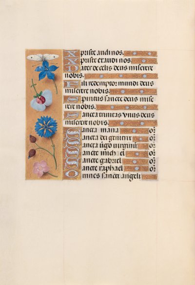 Hours of Queen Isabella the Catholic, Queen of Spain: Fol. 210v, c. 1500. av Master of the First Prayerbook of Maximillian