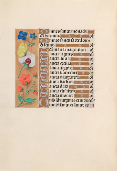 Hours of Queen Isabella the Catholic, Queen of Spain: Fol. 212v, c. 1500. av Master of the First Prayerbook of Maximillian