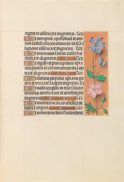 Hours of Queen Isabella the Catholic, Queen of Spain: Fol. 214r, c. 1500. av Master of the First Prayerbook of Maximillian