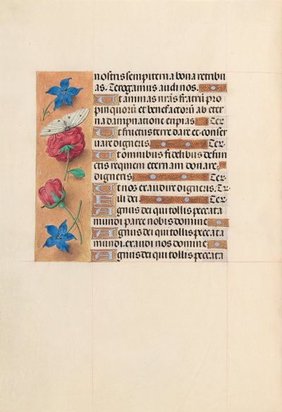 Hours of Queen Isabella the Catholic, Queen of Spain: Fol. 214v, c. 1500. av Master of the First Prayerbook of Maximillian