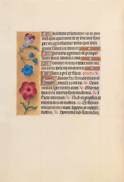 Hours of Queen Isabella the Catholic, Queen of Spain: Fol. 215v, c. 1500. av Master of the First Prayerbook of Maximillian