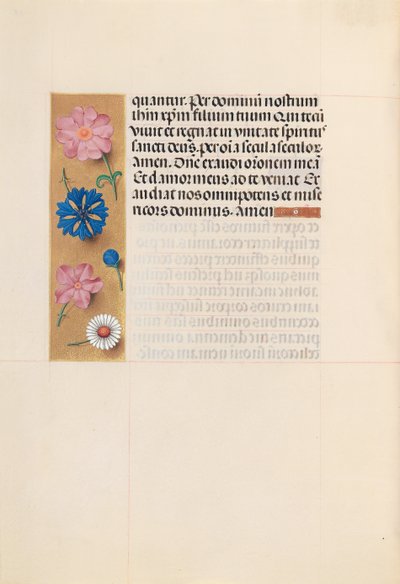 Hours of Queen Isabella the Catholic, Queen of Spain: Fol. 218v, de dödas kontor, c. 1500. av Master of the First Prayerbook of Maximillian
