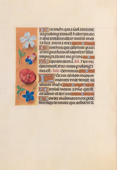 Hours of Queen Isabella the Catholic, Queen of Spain: Fol. 221v, c. 1500. av Master of the First Prayerbook of Maximillian