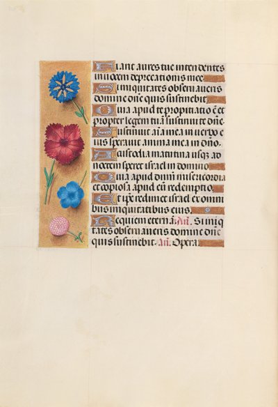 Hours of Queen Isabella the Catholic, Queen of Spain: Fol. 222v, c. 1500. av Master of the First Prayerbook of Maximillian