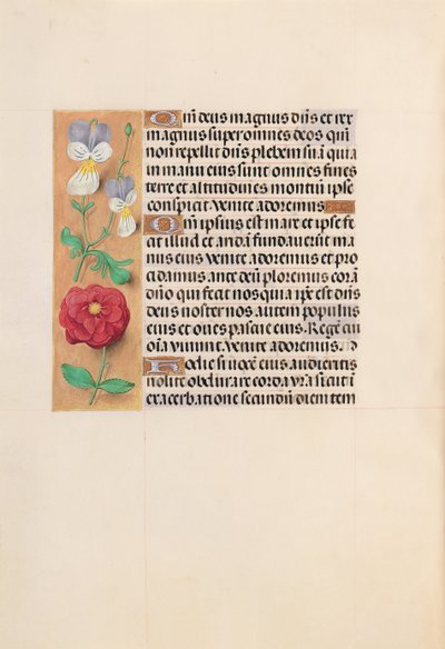Hours of Queen Isabella the Catholic, Queen of Spain: Fol. 226v, c. 1500. av Master of the First Prayerbook of Maximillian