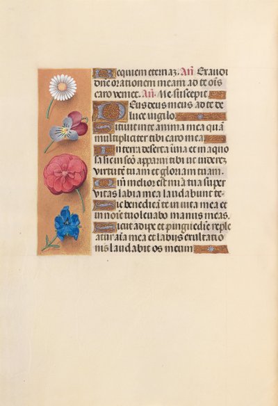Hours of Queen Isabella the Catholic, Queen of Spain: Fol. 249v, c. 1500. av Master of the First Prayerbook of Maximillian