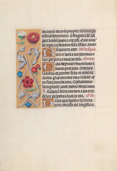 Hours of Queen Isabella the Catholic, Queen of Spain: Fol. 28v, c. 1500. av Master of the First Prayerbook of Maximillian