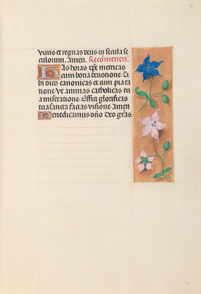 Hours of Queen Isabella the Catholic, Queen of Spain: Fol. 30r, c. 1500. av Master of the First Prayerbook of Maximillian