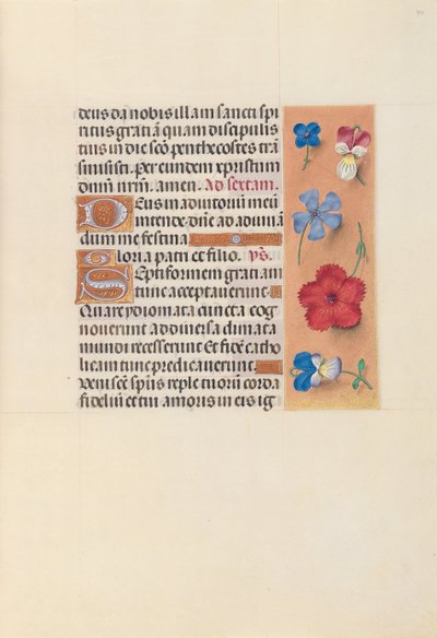 Hours of Queen Isabella the Catholic, Queen of Spain: Fol. 34r, c. 1500. av Master of the First Prayerbook of Maximillian
