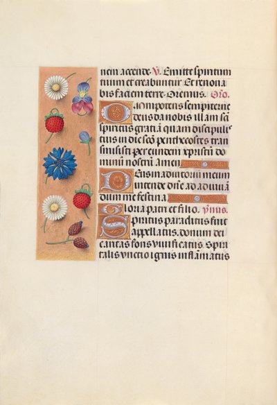 Hours of Queen Isabella the Catholic, Queen of Spain: Fol. 34v, c. 1500. av Master of the First Prayerbook of Maximillian