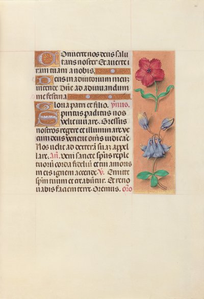 Hours of Queen Isabella the Catholic, Queen of Spain: Fol. 36r, c. 1500. av Master of the First Prayerbook of Maximillian