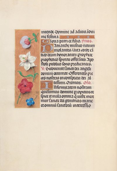 Hours of Queen Isabella the Catholic, Queen of Spain: Fol. 39v, c. 1500. av Master of the First Prayerbook of Maximillian