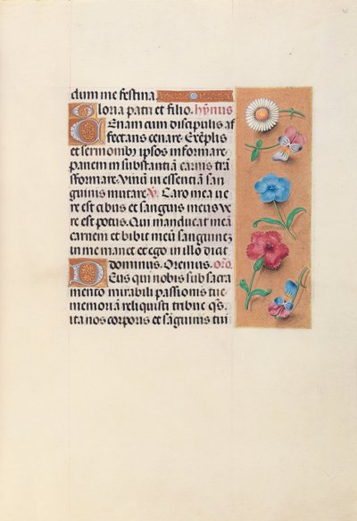 Hours of Queen Isabella the Catholic, Queen of Spain: Fol. 45r, c. 1500. av Master of the First Prayerbook of Maximillian