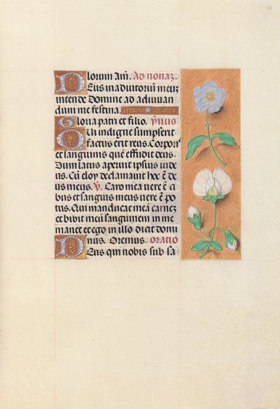 Hours of Queen Isabella the Catholic, Queen of Spain: Fol. 47r, c. 1500. av Master of the First Prayerbook of Maximillian