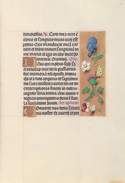 Hours of Queen Isabella the Catholic, Queen of Spain: Fol. 48r, c. 1500. av Master of the First Prayerbook of Maximillian