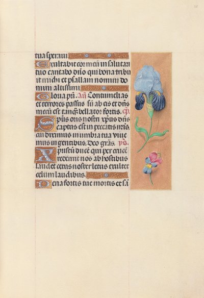 Hours of Queen Isabella the Catholic, Queen of Spain: Fol. 58r, c. 1500. av Master of the First Prayerbook of Maximillian