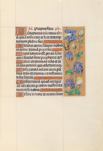 Hours of Queen Isabella the Catholic, Queen of Spain: Fol. 59r, c. 1500. av Master of the First Prayerbook of Maximillian