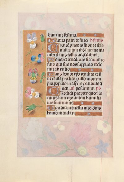 Hours of Queen Isabella the Catholic, Queen of Spain: Fol. 66v, c. 1500. av Master of the First Prayerbook of Maximillian