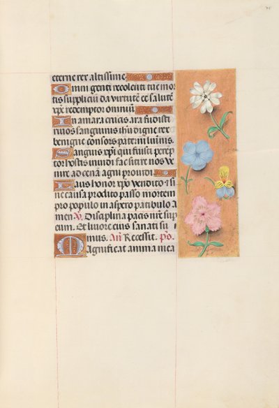 Hours of Queen Isabella the Catholic, Queen of Spain: Fol. 75r, c. 1500. av Master of the First Prayerbook of Maximillian