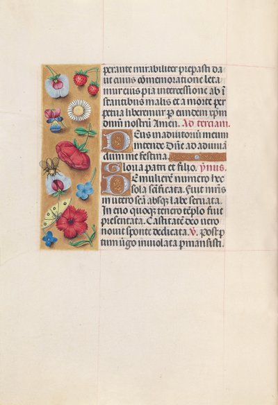 Hours of Queen Isabella the Catholic, Queen of Spain: Fol. 82v, c. 1500. av Master of the First Prayerbook of Maximillian