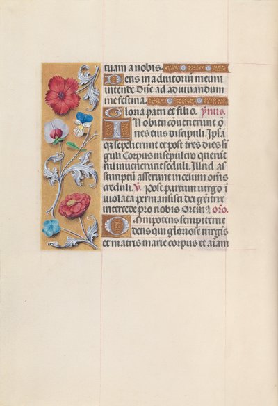 Hours of Queen Isabella the Catholic, Queen of Spain: Fol. 85v, c. 1500. av Master of the First Prayerbook of Maximillian