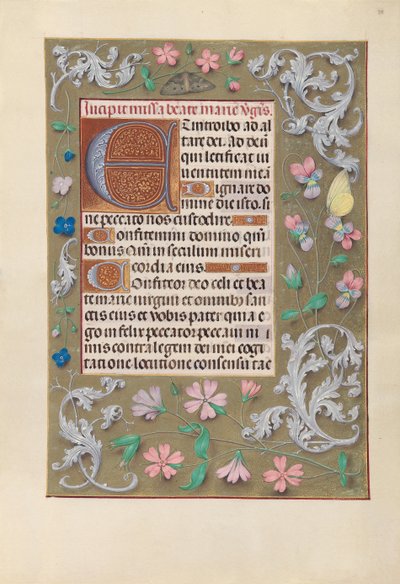 Hours of Queen Isabella the Catholic, Queen of Spain: Fol. 88r, c. 1500. av Master of the First Prayerbook of Maximillian